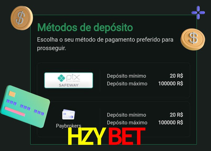 O cassino HZYBET oferece uma grande variedade de métodos de pagamento